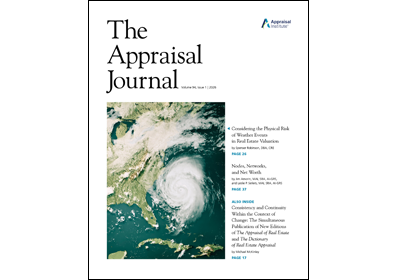 The Appraisal Journal issue cover