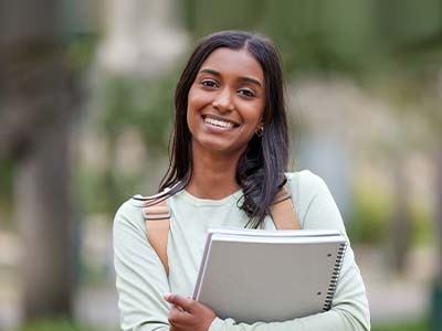 smiling student