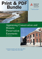 Book Cover for Appraising Conservation and Historic Preservation Easements, Second Edition - Print + PDF Bundle