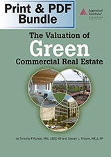Book Cover for The Valuation of Green Commercial Real Estate - Print + PDF Bundle