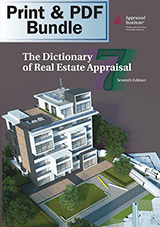 Book Cover for The Dictionary of Real Estate Appraisal, 7th Edition - Print + PDF Bundle