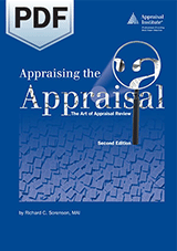 Book Cover for Appraising the Appraisal: The Art of Appraisal Review, Second Edition - PDF
