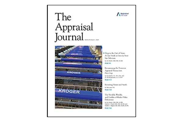The Appraisal Journal issue cover
