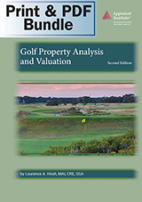 Book Cover for Golf Property Analysis and Valuation, Second Edition - Print + PDF Bundle