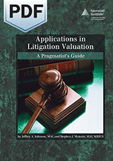 Book Cover for Applications in Litigation Valuation: A Pragmatist’s Guide - PDF