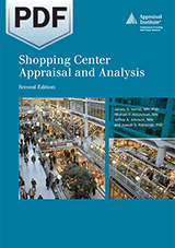 Book Cover for Shopping Center Appraisal and Analysis, Second Edition - PDF