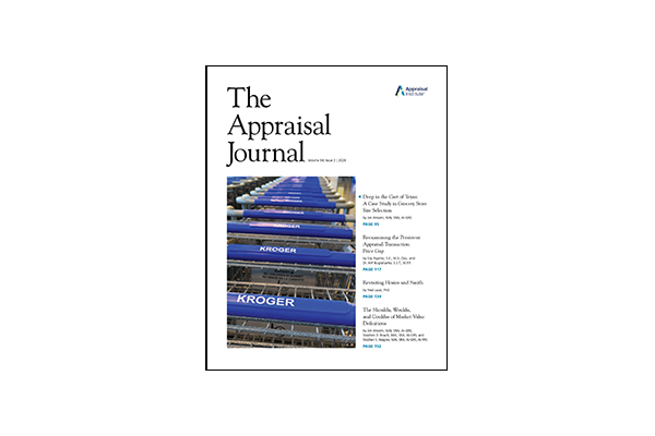 The Appraisal Journal issue cover