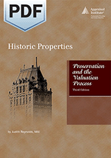Book Cover for Historic Properties: Preservation and the Valuation Process, third edition - PDF