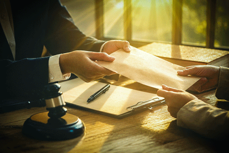 Arbitration at the courtroom table.